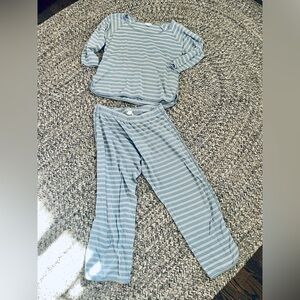 LAKE Pima Long Sleeve Pajama Set size Small